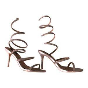 Elegant Spiral Strap Heels